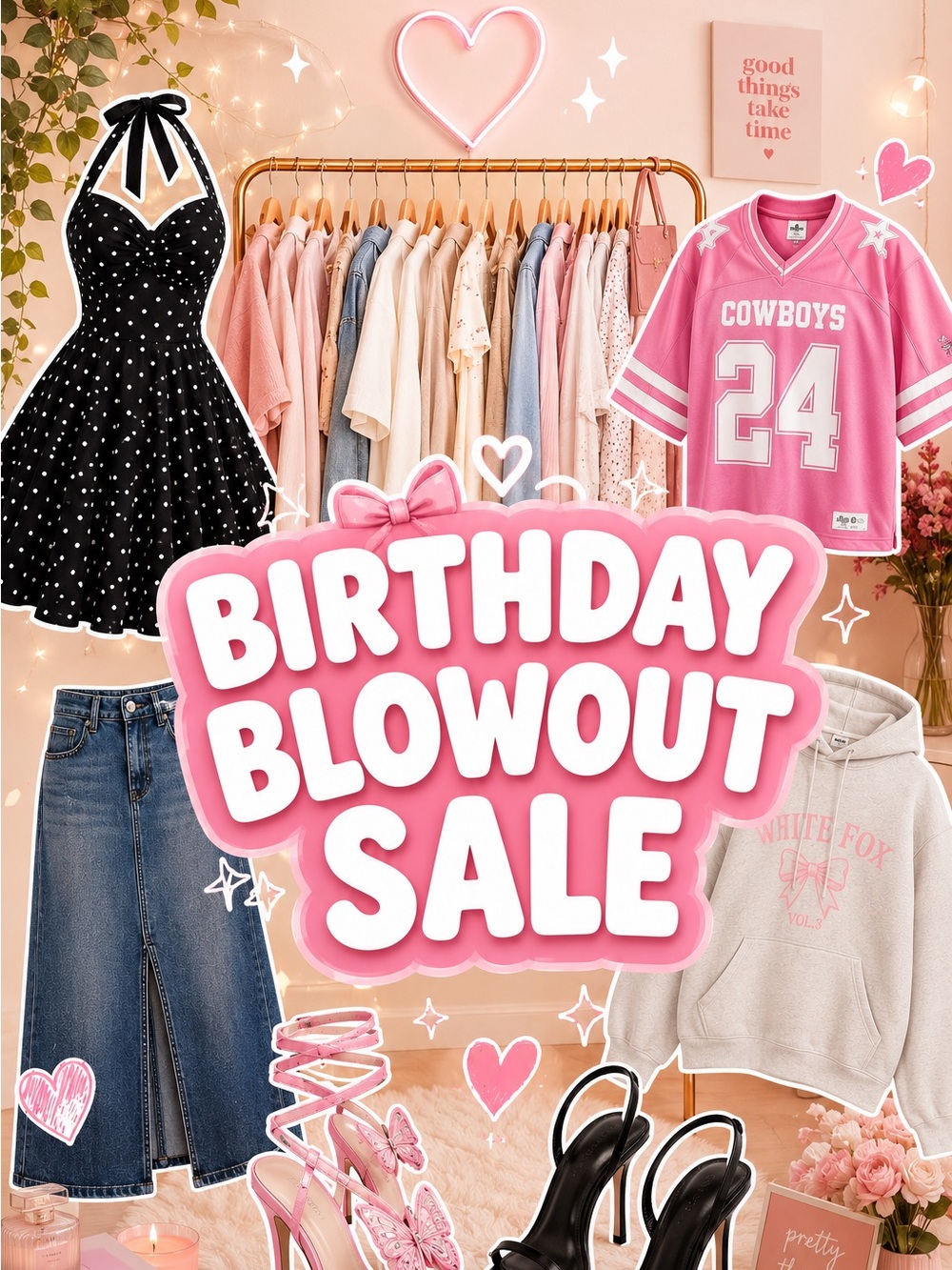 🎉🩷B-day BLOWOUT SALE NEW ITEMS & MORE 🩷✨🤸🏾‍♀️🎉